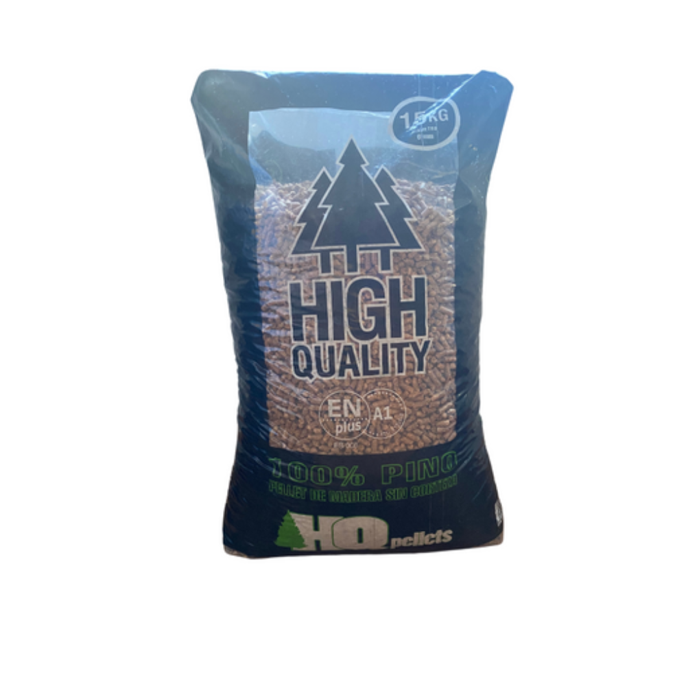 Pellet di legno di pino 1050 kg / 70 sacchi da 15 kg