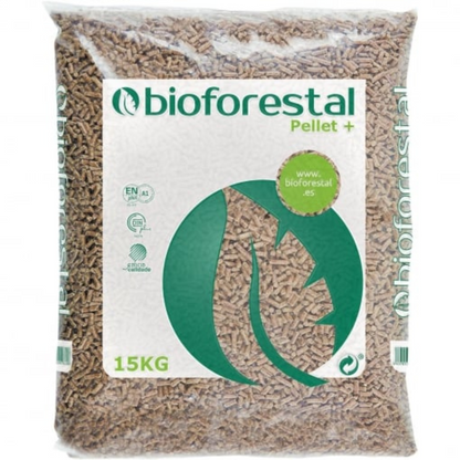 Pallet Sacco Pellet 15 kg Biomassa Forestale