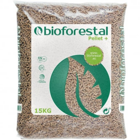 Pallet Sacco Pellet 15 kg Biomassa Forestale
